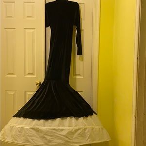 Black and White Evening Gown